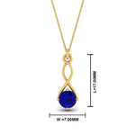 Load image into Gallery viewer, Infinity Solitaire Pendant