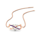 Load image into Gallery viewer, infinity-sapphire-two-tone-pendant-necklace-in-FDPD11206GSABL-NL-RG.jpg