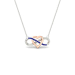 Load image into Gallery viewer, infinity-sapphire-two-tone-pendant-necklace-in-FDPD11206GSABL-NL-WG.jpg