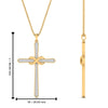 Load image into Gallery viewer, infinity-symbol-diamond-cross-pendant-in-yellow-gold-FDPD10870ANGLE2-NL-YG_20HW