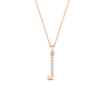 Load image into Gallery viewer, initial-alphabet-j-diamond-necklace-in-FDPD11292J-NL-RG