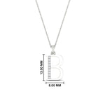 Load image into Gallery viewer, initial-b-alphabet-diamond-pendant-in-FDPD11292B-NL-WG