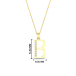 Load image into Gallery viewer, initial-b-alphabet-diamond-pendant-in-FDPD11292B-NL-YG