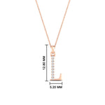 Load image into Gallery viewer, initial-letter-l-charm-diamond-pendant-in-FDPD11292LSLEEP-NL-RG
