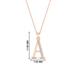 Load image into Gallery viewer, initial-pendant-alphabet-a-with-diamond-in-FDPD11292A-NL-RG