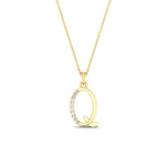 Load image into Gallery viewer, initial-q-letter-pendant-for-women-in-FDPD11292Q-NL-YG