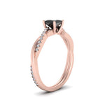Load image into Gallery viewer, intertwined-princess-cut-black-diamond-wedding-ring-in-rose-gold-FD8253PRRGBLACK-NL-RG-GS.jpg