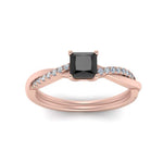Load image into Gallery viewer, intertwined-princess-cut-black-diamond-wedding-ring-in-rose-gold-FD8253PRRGBLACK-NL-RG-GS.jpg