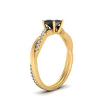 Load image into Gallery viewer, intertwined-princess-cut-black-diamond-wedding-ring-in-yellow-gold-FD8253PRRGBLACK-NL-YG-GS.jpg