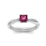 Load image into Gallery viewer, intertwined-princess-cut-pink-sapphire-wedding-ring-in-white-gold-FD8253PRRGSADRPI-NL-WG-GS.jpg