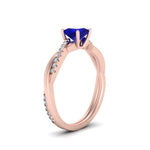 Load image into Gallery viewer, intertwined-princess-cut-sapphire-wedding-ring-in-rose-gold-FD8253PRRGSABL-NL-RG-GS.jpg