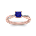 Load image into Gallery viewer, intertwined-princess-cut-sapphire-wedding-ring-in-rose-gold-FD8253PRRGSABL-NL-RG-GS.jpg