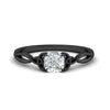 Load image into Gallery viewer, irish-split-cushion-cut-solitaire-diamond-ring-in-black-gold-FD9286CU-NL-BG