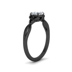 Load image into Gallery viewer, irish-split-cushion-cut-solitaire-diamond-ring-in-black-gold-FD9286CUANGLE2-NL-BG