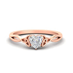 Load image into Gallery viewer, irish-split-heart-shaped-solitaire-diamond-ring-in-rose-gold-FD9286HT-NL-RG
