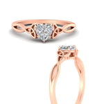 Load image into Gallery viewer, irish-split-heart-shaped-solitaire-diamond-ring-in-rose-gold-FD9286HTANGLE3-NL-RG