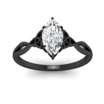 Load image into Gallery viewer, irish-split-marquise-cut-solitaire-diamond-ring-in-black-gold-FD9286MQANGLE5-NL-BG