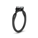Load image into Gallery viewer, irish-split-pear-shaped-solitaire-diamond-ring-in-black-gold-FD9286PEANGLE2-NL-BG