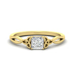 Load image into Gallery viewer, irish-split-princess-cut-solitaire-diamond-ring-in-yellow-gold-FD9286PR-NL-YG