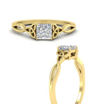Load image into Gallery viewer, irish-split-princess-cut-solitaire-diamond-ring-in-yellow-gold-FD9286PRANGLE3-NL-YG