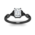 Load image into Gallery viewer, irish-split-radiant-cut-solitaire-diamond-ring-in-black-gold-FD9286RAANGLE5-NL-BG