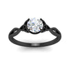 Load image into Gallery viewer, irish-split-round-cut-solitaire-diamond-ring-in-black-gold-FD9286ROANGLE5-NL-BG
