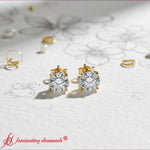 Load image into Gallery viewer, lab-grown-diamond-round-cut-stud-earring-in-yellow-gold-FDEAR4RO-fancy.jpg?v=1763443498