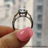 Load image into Gallery viewer, labdiamondcelticengagementringwithemeraldin14Kwhitegold-FDENS2255RO_7