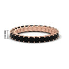 Load image into Gallery viewer, ladies-2-carat-black-diamond-princess-cut-eternity-band-in-rose-gold-FD10203PRBGBLACK-2.00CT-NL-RG-HW.jpg
