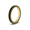 Load image into Gallery viewer, ladies-2-carat-black-diamond-princess-cut-eternity-band-in-yellow-gold-FD10203PRBGBLACKANGLE2-2.00CT-NL-YG.jpg