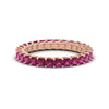 Load image into Gallery viewer, ladies-2-carat-pink-sapphire-princess-cut-eternity-band-in-rose-gold-FD10203PRBGSADRPI-2.00CT-NL-RG.jpg