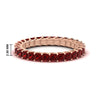 Load image into Gallery viewer, ladies-2-carat-ruby-princess-cut-eternity-band-in-rose-gold-FD10203PRBGRUDR-2.00CT-NL-RG-HW.jpg