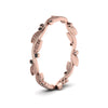 Load image into Gallery viewer, leaf-and-curl-black-diamond-enamel-band-in-rose-gold-FDEWB8349BGBLACK-NL-RG