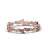 Load image into Gallery viewer, leaf-and-curl-diamond-enamel-band-in-rose-gold-FDEWB8349B-NL-RG