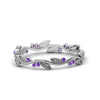 Load image into Gallery viewer, leaf-and-curl-purple-topaz-enamel-band-in-white-gold-FDEWB8349BGVITO-NL-WG