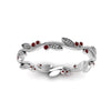 Load image into Gallery viewer, leaf-and-curl-ruby-enamel-band-in-white-gold-FDEWB8349BGRUDR-NL-WG
