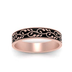 Load image into Gallery viewer, leaf-enamel-gold-mens-wedding-band-ring-in-rose-gold-fd9954bangle5-nl-rg