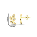 Load image into Gallery viewer, leaf-shaped-diamond-stud-earrings-in-yellow-gold-fdear11706angle3-nl-yg-hw.jpg?v=1771328694