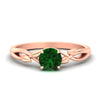 Load image into Gallery viewer, leaf-vine-round-solitaire-emerald-engagement-ring-in-rose-gold-fdens11688rorgemgrsleep-nl-rg.jpg?v=1777267104