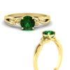 Load image into Gallery viewer, leaf-vine-round-solitaire-emerald-engagement-ring-in-yellow-gold-fdens11688rorgemgrangle3-nl-yg.jpg?v=1777267103