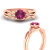 Load image into Gallery viewer, leaf-vine-round-solitaire-pink-sapphire-wedding-ring-set-in-rose-gold-fdens11688rogsadrpiangle3-nl-rg.jpg?v=1777270309
