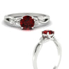 Load image into Gallery viewer, leaf-vine-round-solitaire-ruby-engagement-ring-in-white-gold-fdens11688rorgrudrangle3-nl-wg.jpg?v=1777267103