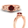 Load image into Gallery viewer, leaf-vine-round-solitaire-ruby-wedding-ring-set-in-rose-gold-fdens11688rogrudrangle3-nl-rg.jpg?v=1777270309