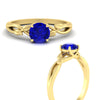 Load image into Gallery viewer, leaf-vine-round-solitaire-sapphire-engagement-ring-in-yellow-gold-fdens11688rorgsablangle3-nl-yg.jpg?v=1777267104