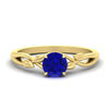 Load image into Gallery viewer, leaf-vine-round-solitaire-sapphire-engagement-ring-in-yellow-gold-fdens11688rorgsablsleep-nl-yg.jpg?v=1777267103