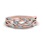 Load image into Gallery viewer, leaf-wide-diamond-wedding-band-in-rose-gold-FD9476-NL-RG.jpg