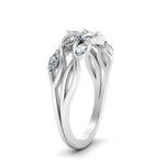 Load image into Gallery viewer, leaf-wide-diamond-wedding-band-in-white-gold-FD9476-NL-WG.jpg