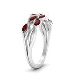 Load image into Gallery viewer, leaf-wide-ruby-wedding-band-in-white-gold-FD9476GRUDR-NL-WG.jpg