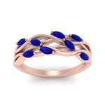 Load image into Gallery viewer, leaf-wide-sapphire-wedding-band-in-rose-gold-FD9476GSABL-NL-RG.jpg