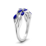 Load image into Gallery viewer, leaf-wide-sapphire-wedding-band-in-white-gold-FD9476GSABL-NL-WG.jpg